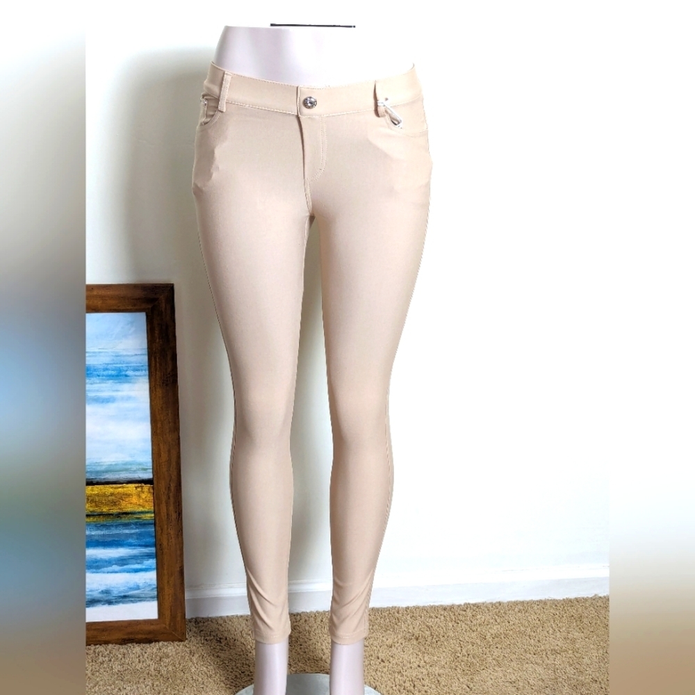 Cream Jeggings